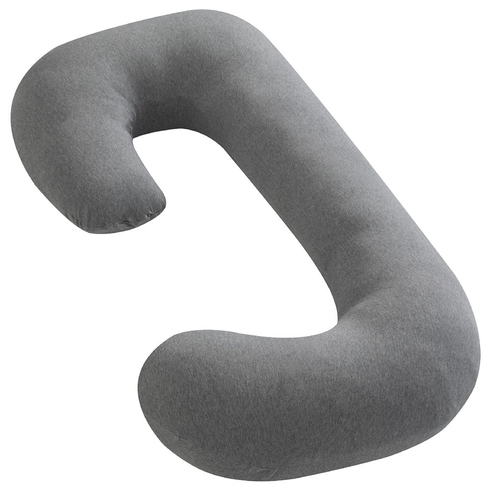 Moon Organic C Shaped Maternity Pillow Maternity Accessories Lite Grey Adult - MNSMPMT12