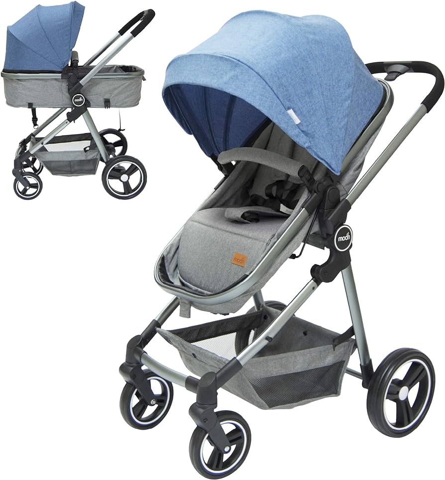 Moon Pro- 2in1 Stroller Blue - MNBGSGB01