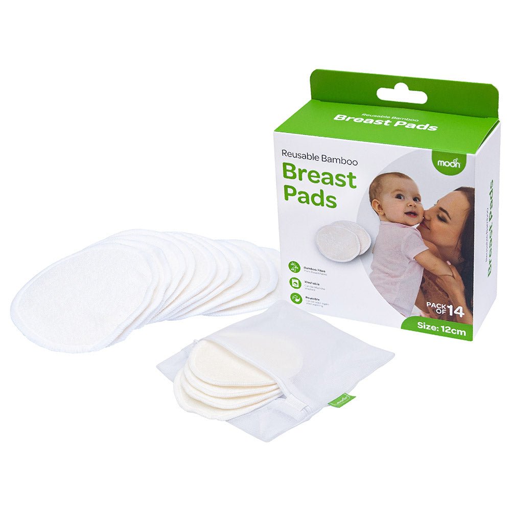 Moon Reusable Breast Pads Maternity Accessories White Adult - MNSRPMT02