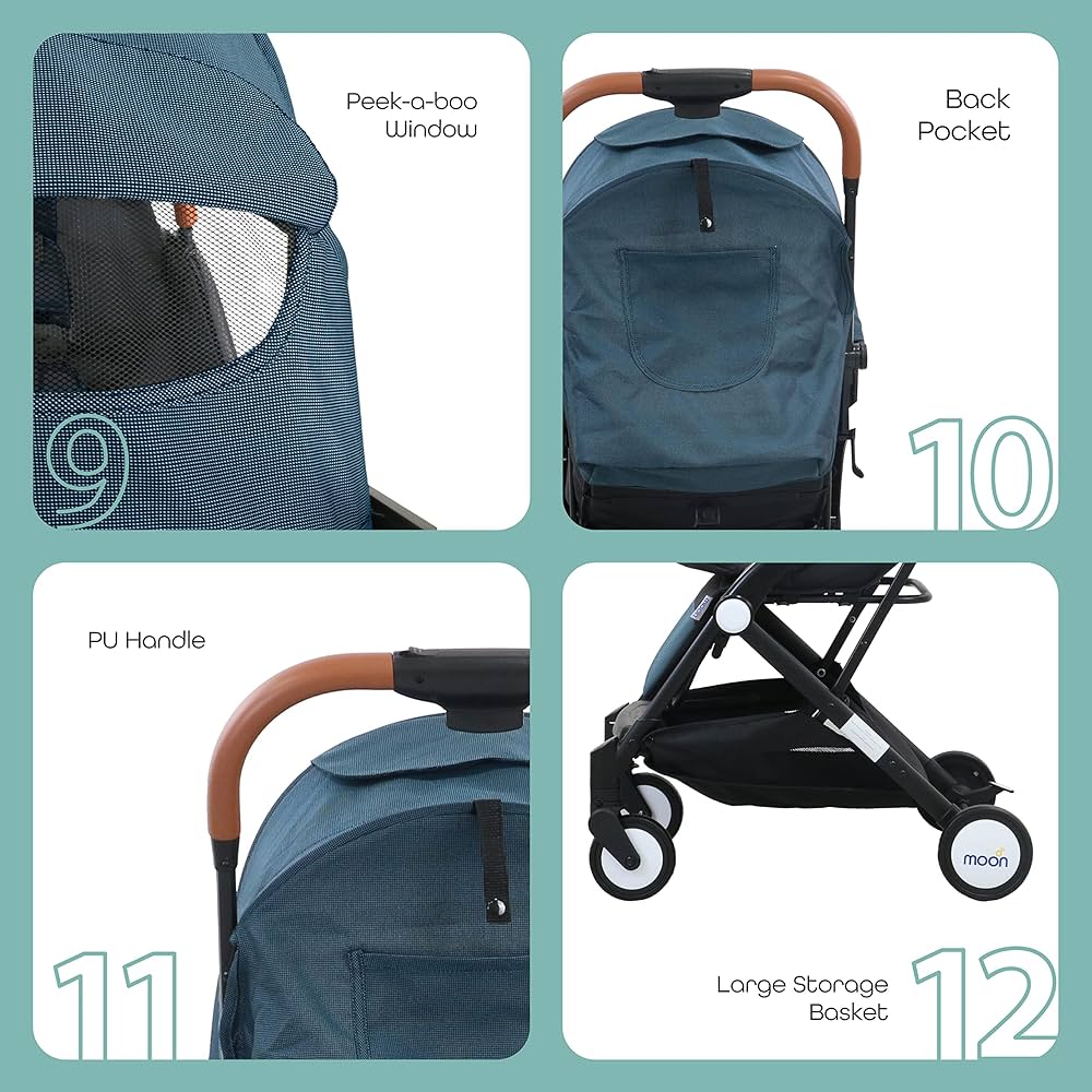 Moon Ritzi Stroller Dots Birth to 18 kg - MNNPRMT28