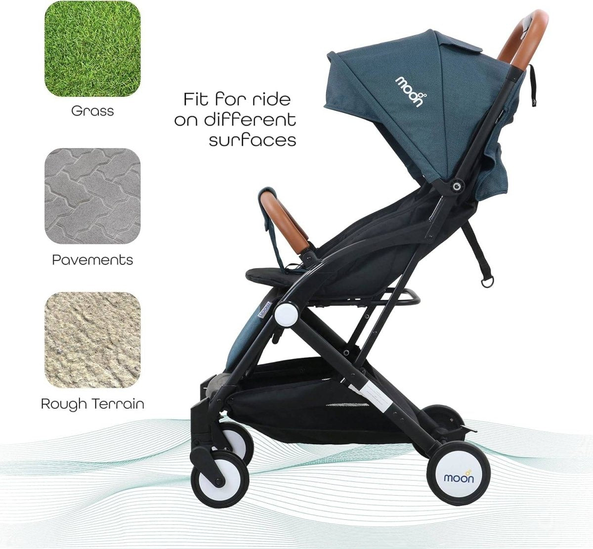 Moon Ritzi Stroller Dots Birth to 18 kg - MNNPRMT28