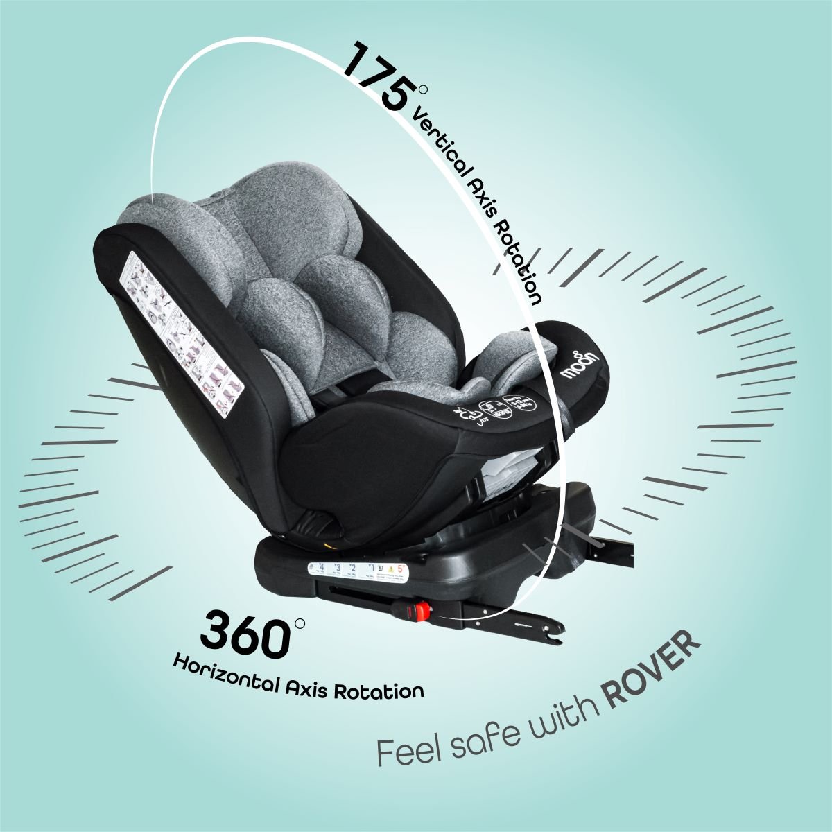 Moon Rover Car Seat Black - MNNCSMT04
