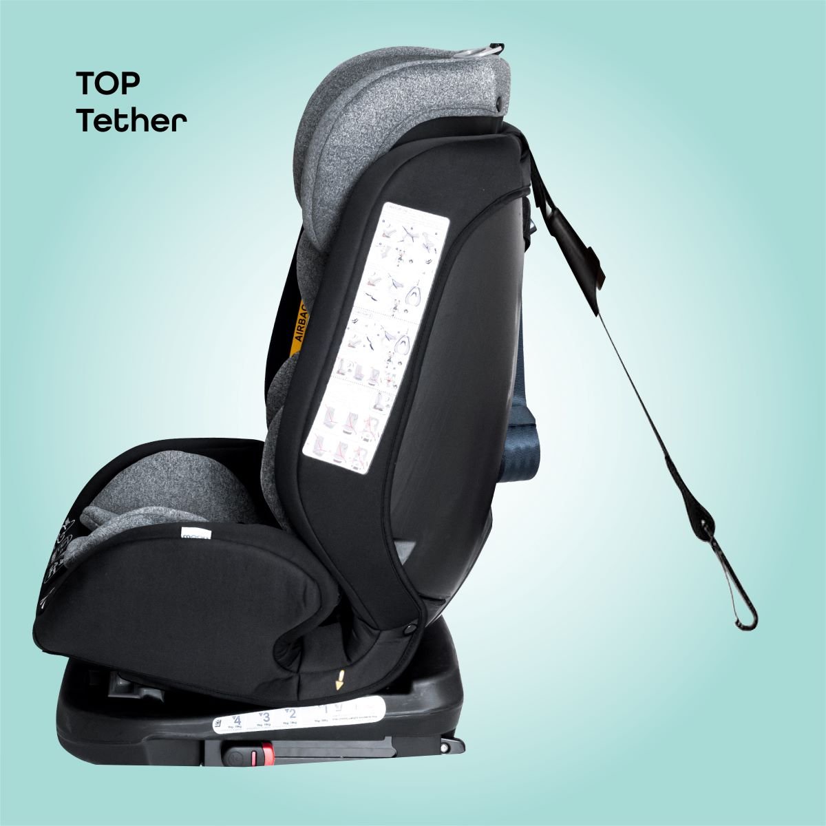 Moon Rover Car Seat Black - MNNCSMT04