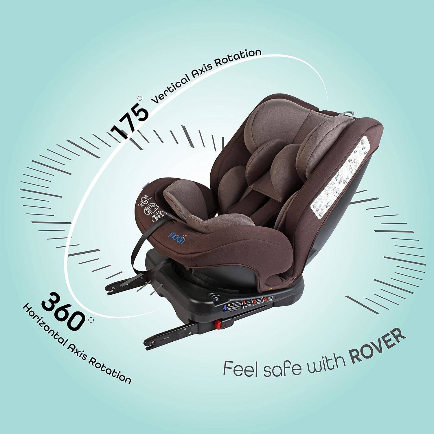 Moon Rover Car Seat Brown - MNBGCBN05