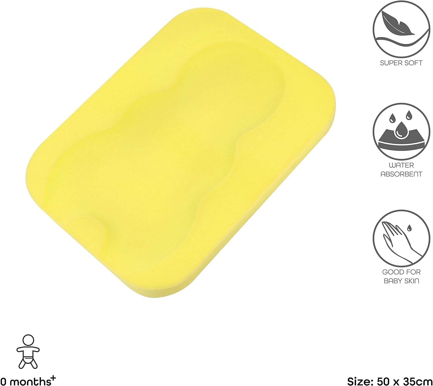 Moon Sponge Bath Accessory Yellow - MNNBTMT06