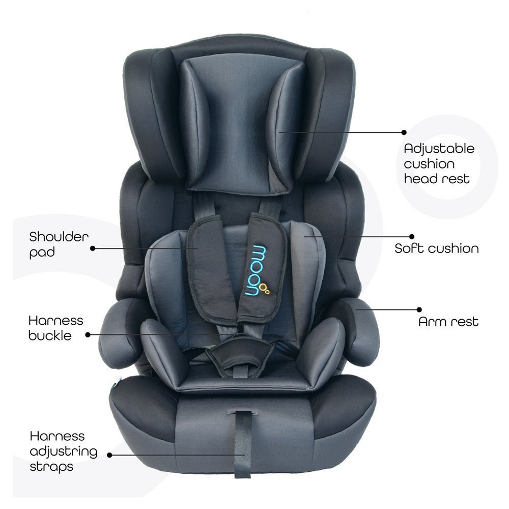 Moon Tolo Car Seat Black - MNBGCBK03
