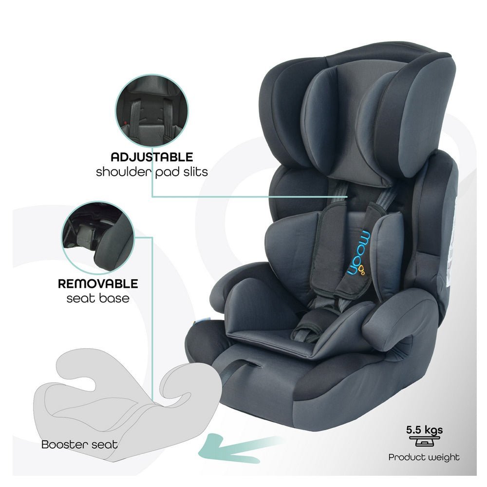 Moon Tolo Car Seat Black - MNBGCBK03