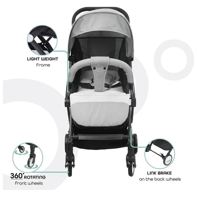 Moon Travel Lite Stroller Lite Grey - MNBGKMD15