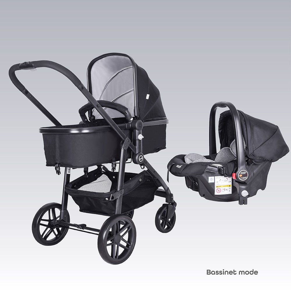 Moon Tres 3in1 Travel System Black - MNNPRMT22