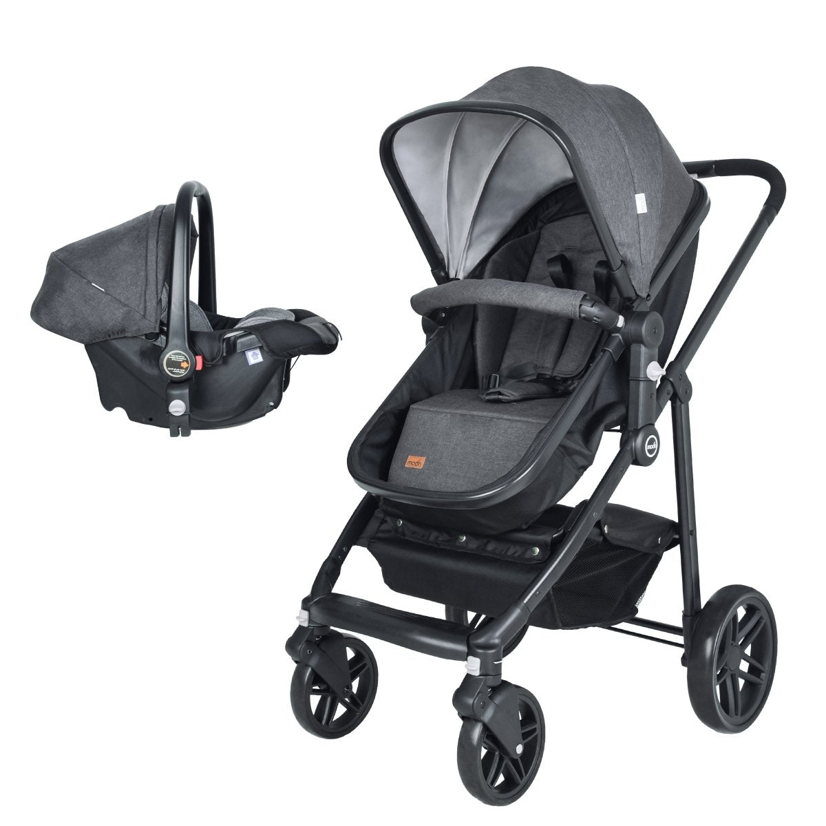 Moon Tres 3in1 Travel System Dark Grey Birth to 15 kg - MNNPRMT24