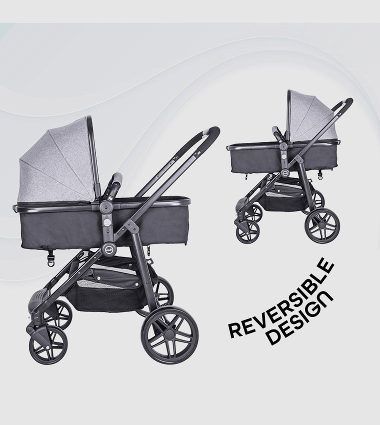 Moon Tres 3in1 Travel System Lite Grey Birth to 15 kg - MNNPRMT23