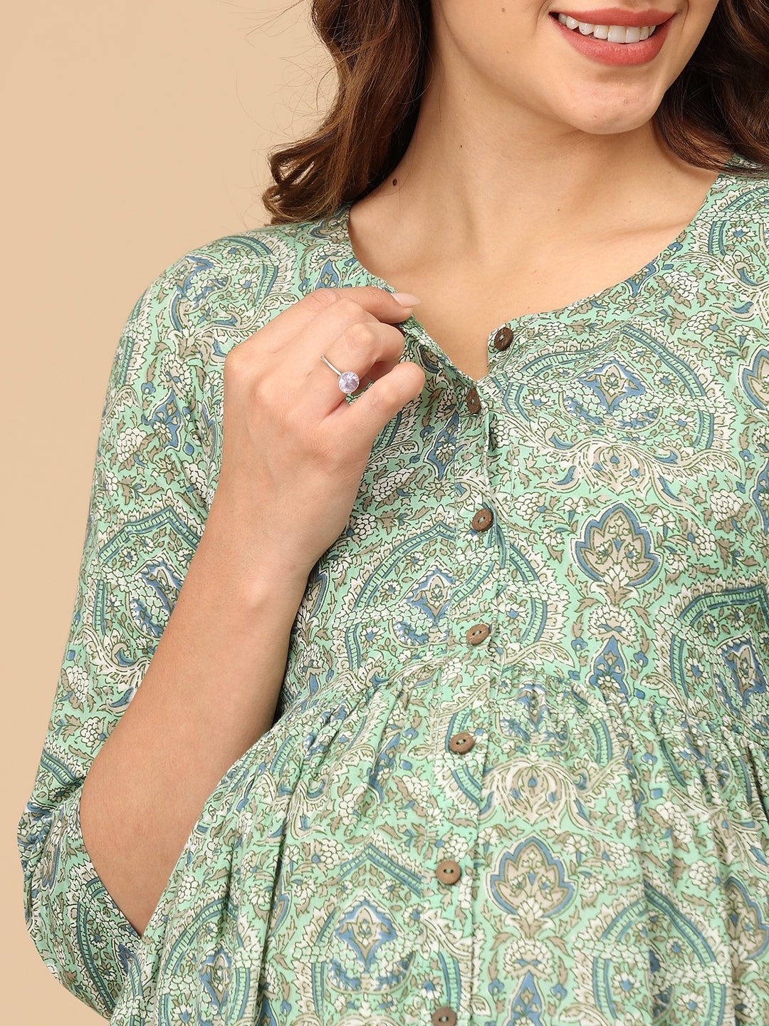Moss - t Have Maternity and Nursing Dress - DRS - SK - MSTHV - S