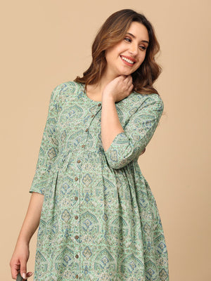 Moss - t Have Maternity and Nursing Dress - DRS - SK - MSTHV - S