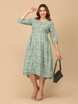 Moss - t Have Maternity and Nursing Dress - DRS - SK - MSTHV - S