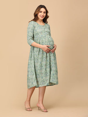 Moss - t Have Maternity and Nursing Dress - DRS - SK - MSTHV - S
