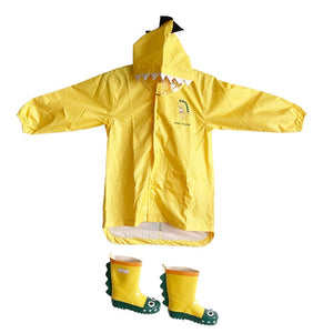 Mr. Extinct Horn Raincoat, Umbrella & Boots matching Rainwear set for Kids - 