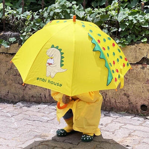 Mr. Extinct Horn Raincoat, Umbrella & Boots matching Rainwear set for Kids - 