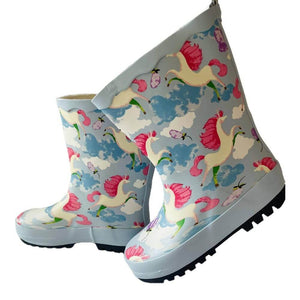 Ms. Grace Blush Raincoat, Umbrella & Boots matching Rainwear set for Kids - 