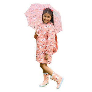 Ms. Isabel Andrew Raincoat, Umbrella & Boots matching Rainwear set for Kids - 