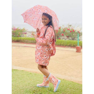 Ms. Isabel Andrew Raincoat, Umbrella & Boots matching Rainwear set for Kids - 