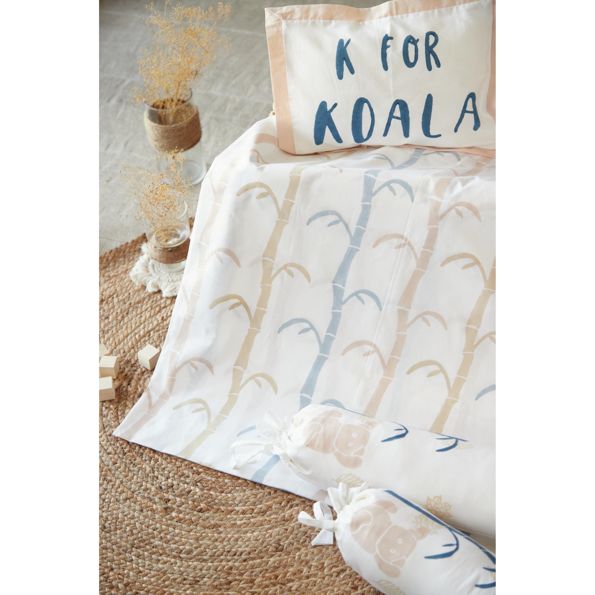 Cute Koala And Tree Printed Cot Set.