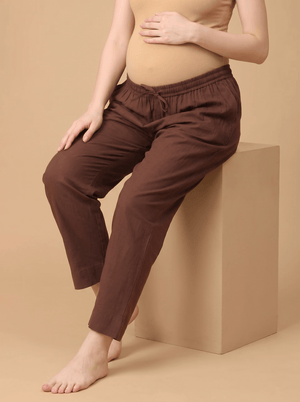 Mud-About You Maternity Lounge Pants - Brown Maternity Bottoms