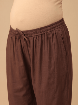 Mud-About You Maternity Lounge Pants - Brown Maternity Bottoms