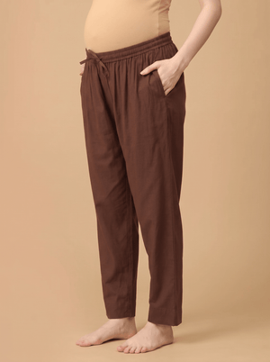 Mud-About You Maternity Lounge Pants - Brown Maternity Bottoms