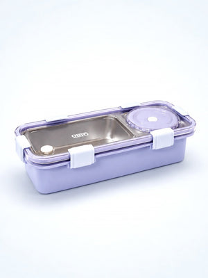 Mulberro 2-Compartment Stainless Steel Kids Lunch Box | Leak-Proof | Sauce Container | Fork & Spoon Included - Baby Food & Storage