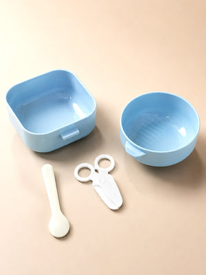 Mulberro 2-Tier Kids Lunch Box | Removable Inner Bowl | Spoon & Scissor Included | BPA-Free - Baby Food & Storage