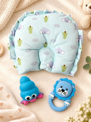 Mulberro 22Pcs Pure Cotton Welcome Baby Gift Set with Blue Suitcase 0-3M - Gifts & Gift Sets