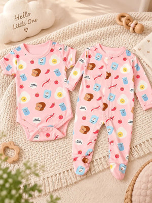 Mulberro 22Pcs Pure Cotton Welcome Baby Gift Set with Pink Suitcase 0-3M - Gifts & Gift Sets