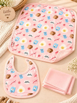 Mulberro 22Pcs Pure Cotton Welcome Baby Gift Set with Pink Suitcase 0-3M - Gifts & Gift Sets