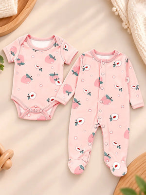Mulberro 23Pcs Pure Cotton Welcome Baby Gift Set with Pink Suitcase 0-3M - Gifts & Gift Sets