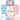 Mulberro 27Pcs Pure Cotton Newborn Twins Gift Set with Pink & Blue Cane Basket 0-6M - Gifts & Gift Sets