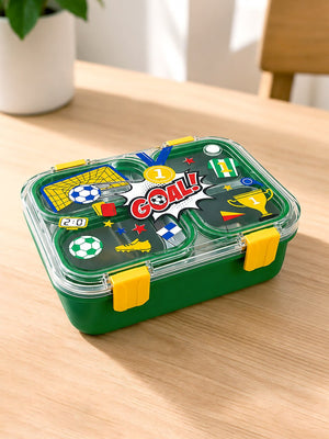 Mulberro 3-Compartment Kids Lunch Box | Stainless Steel Tray | Leak-Proof | Spoon & Fork Included - Insulated lunch bag