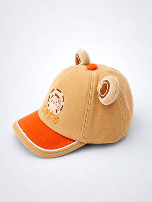 Mulberro 3D Bear Ears Baby Cap | Adjustable Strap | Toddlers 2–6 Years - Kids Accessories