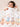 Mulberro Bear Train Peach 6-Layer Muslin Cotton Baby Blanket | All-Season | 110×110 cm - Baby Blankets & Quilts