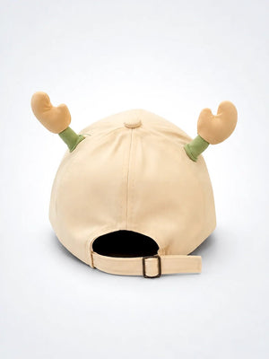 Mulberro Beige 3D Crab Kids Baseball Cap Adjustable 2-6Y - Kids Accessories