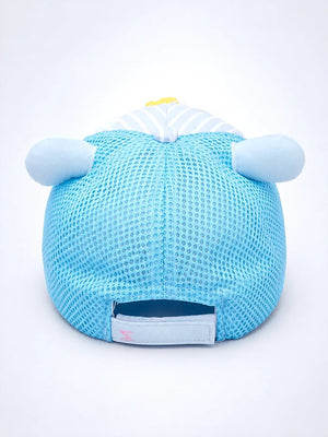 Mulberro Blue 3D Bunny Kids Cap with Ears Breathable Mesh 2-6Y - Kids Accessories