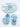 Mulberro Blue 3D Rose Turban Cap & Pearl Flower Booties Set | Lace Knit | Baby Girls 0–12 Months - Kids Accessories