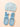 Mulberro Blue Polka Dot 3D Flower Turban Cap & 3D Bow Booties Set | Eyelet Fabric | Baby Girls 0–12 Months - Kids Accessories