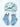 Mulberro Blue Polka Dot 3D Flower Turban Cap & 3D Bow Booties Set | Eyelet Fabric | Baby Girls 0–12 Months - Kids Accessories