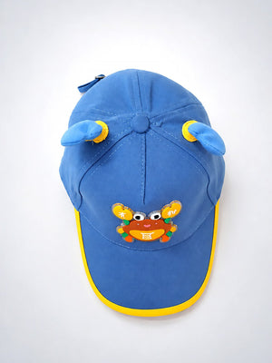 Mulberro Blue Yellow 3D Crab Kids Baseball Cap Adjustable 2-6Y - Kids Accessories