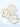 Mulberro Bunny, Bear & Forest Friends Cream 3-Piece Muslin Cotton Baby Bibs | Snap Closure | Drool & Burp Bib