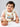 Mulberro Bunny & Bear Swing Waterproof 2-Piece Organic Muslin Cotton Baby Bibs | Snap Closure | Drool & Feeding Bib