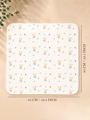 Mulberro Bunny Garden 6-Layer Muslin Baby Swaddle Blanket 4-in-1 - Baby Blankets & Quilts