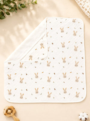 Mulberro Bunny Garden 6-Layer Muslin Baby Swaddle Blanket 4-in-1 - Baby Blankets & Quilts