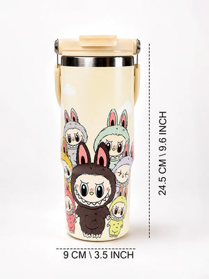 Mulberro Bunny Monster Crew Stainless Steel Kids Tumbler | Dual Lid & Straw - Water Bottle