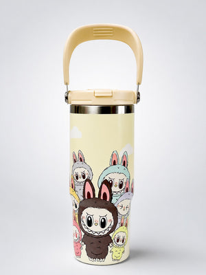 Mulberro Bunny Monster Crew Stainless Steel Kids Tumbler | Dual Lid & Straw - Water Bottle